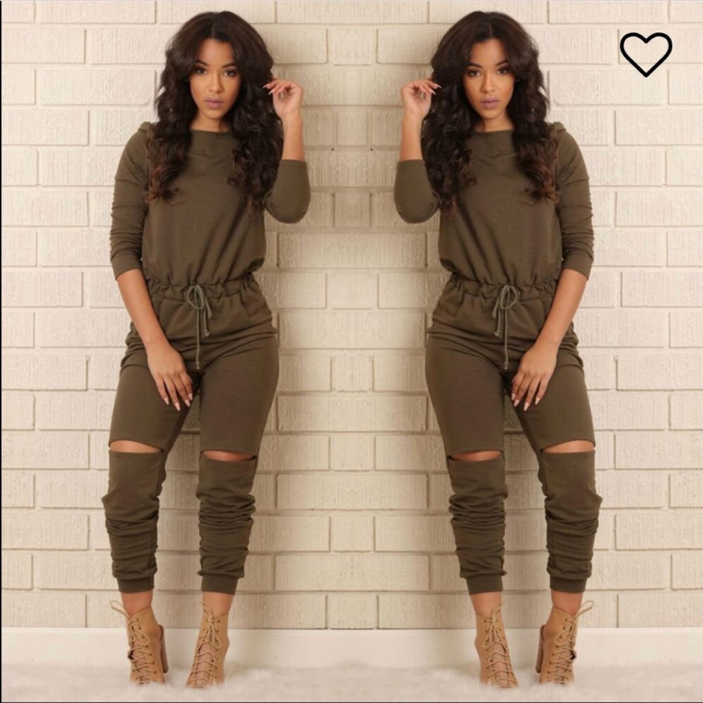 On the run jumpsuit fashion nova